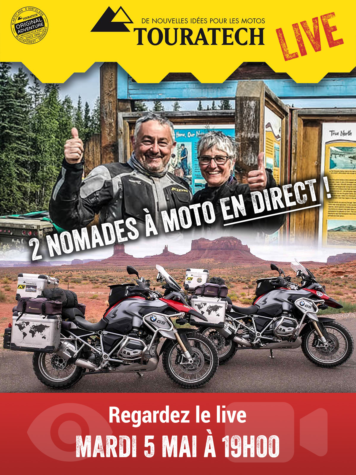 Touratech France Live 2 Nomades à Moto