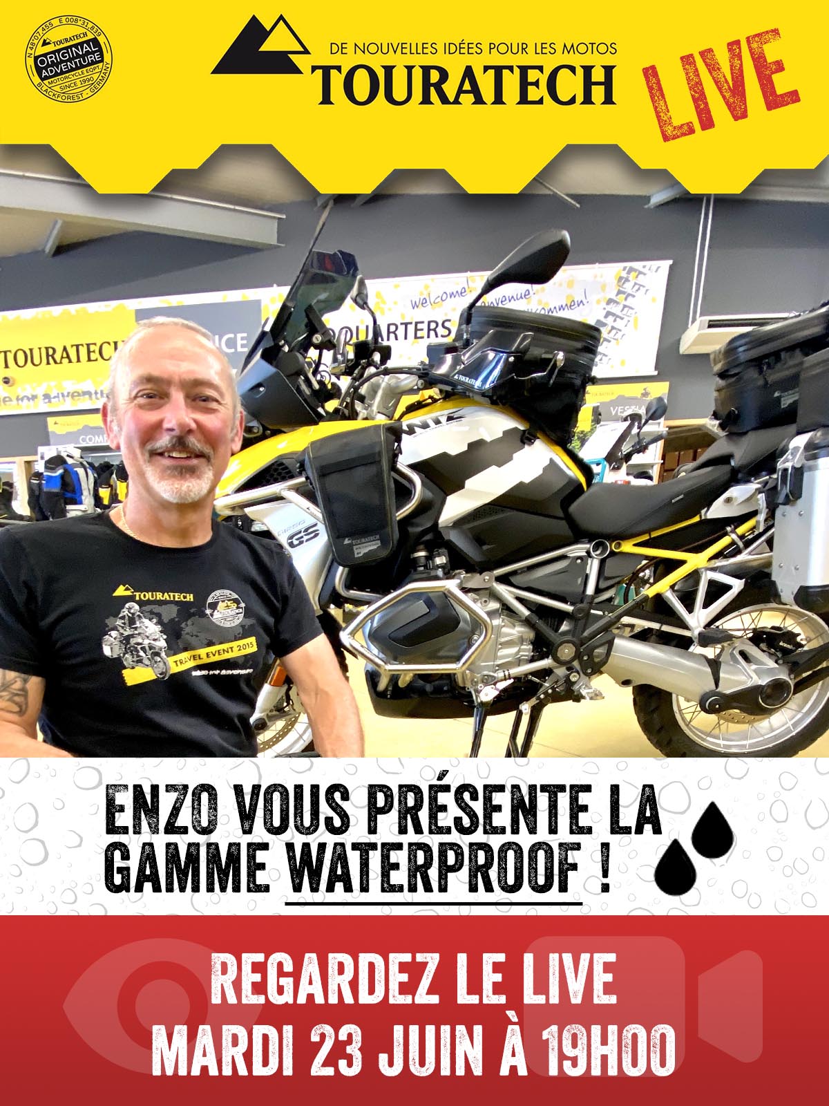 LIVE Sur Facebook Le 23 Juin à 19h : Découvrez Notre Nouvelle Gamme De Produits Waterproof