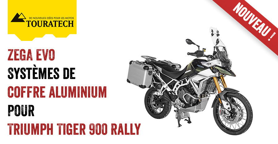 Nouveauté : Systèmes De Coffre Aluminium ZEGA Evo Pour Triumph Tiger 900 Rally