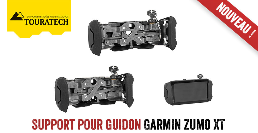 Nouveau : Support Pour Guidon Garmin Zumo XT *verrouillable* Noir